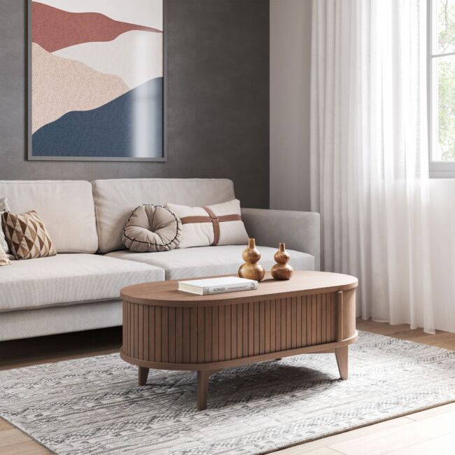 Cali coffee table walnut version