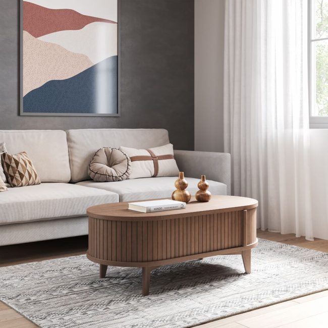 Cali coffee table walnut version