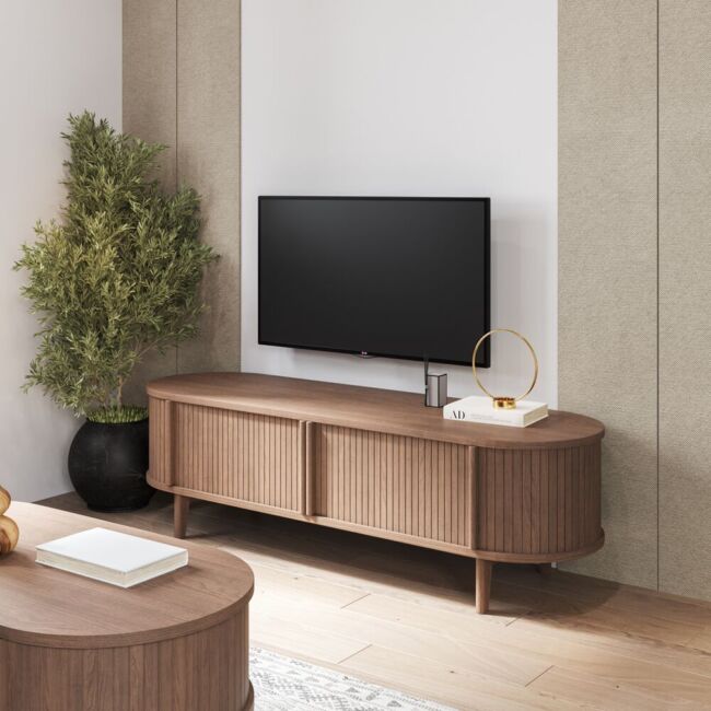 Cali media unit walnut version
