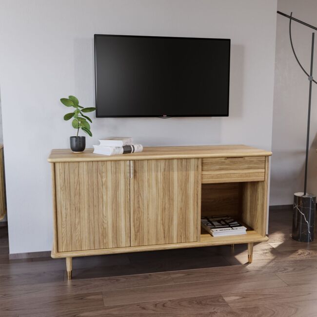 large wooden sideboard